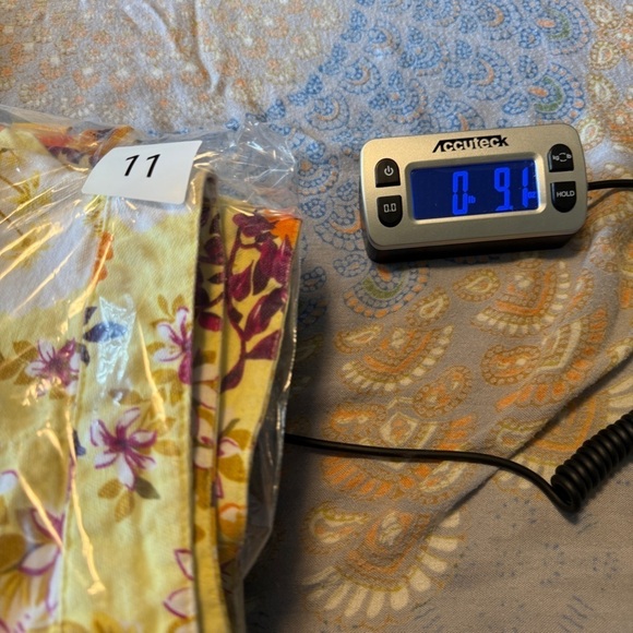 Billabong Vintage Y2K Floral Yellow Jean Shorts Size 11 Hawaiian Tropical Retro - Picture 10 of 10